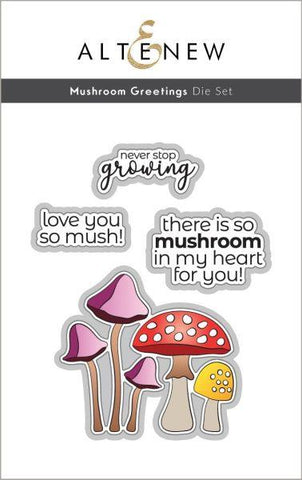 Mushroom Greetings - Dies