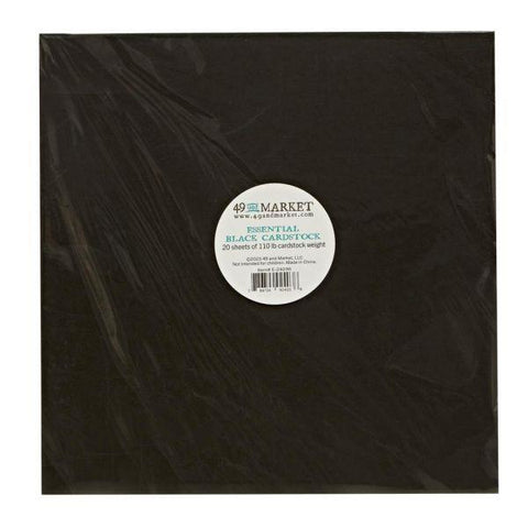Essentials Cardsstock - Black