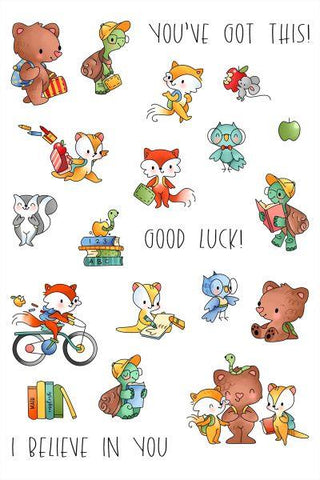 Pocket Pals - Back to School Critters - Clear Stamps