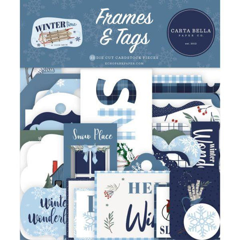 Wintertime - Ephemera Frames & Tags