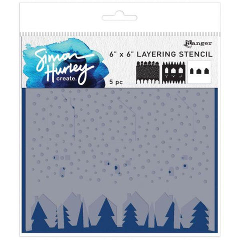 Winter Scene Maker - Layering Stencils