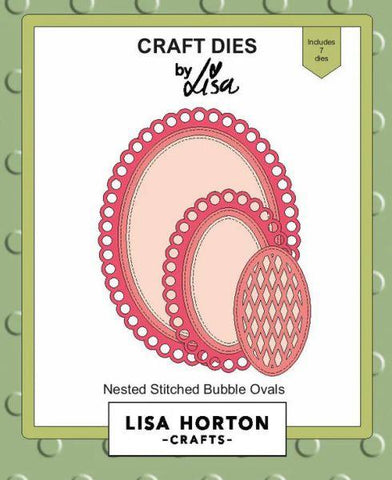 Nested Stitched Bubble Ovals Dies