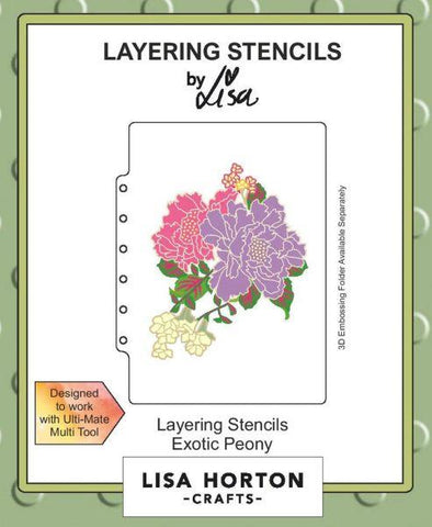 Exotic Peony Layering Stencils