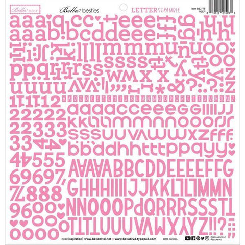 Besties Letter Scramble Alpha Stickers - Peep