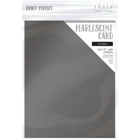 Pearlescent Cardstock - Onyx Black