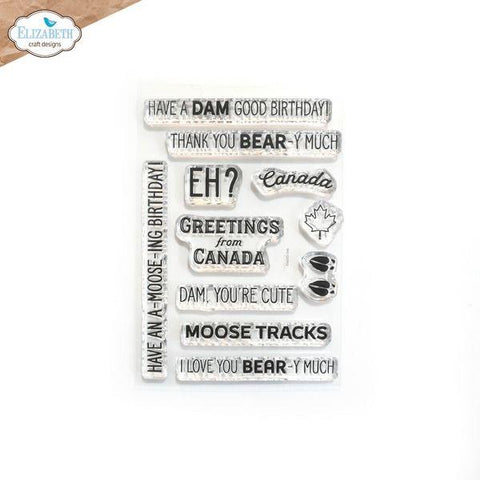 The Great Outdoors Collection - Oh Canada Sentiments - Clear Stamps