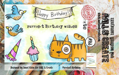 Purrfect Birthday - Clear Stamps