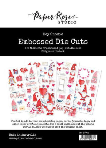 Hey Gnomie - Embossed Die Cuts