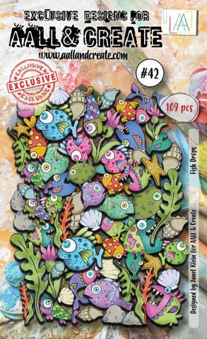 Fish Drops - Ephemera Die Cuts