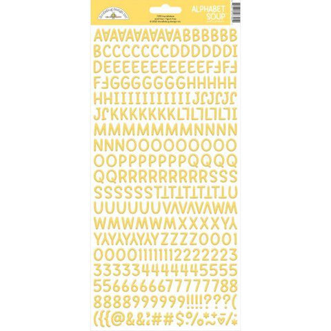 Alphabet Soup Puffy Alpha Stickers - Bumblebee