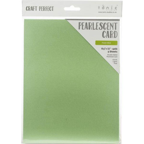 Pearlescent Cardstock - Fresh Mint