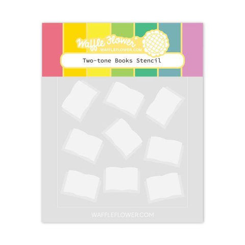 Two-Tone Books Stencil