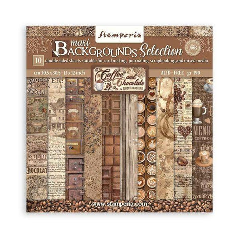 Coffee and Chocolate - 12x12 Collection Pack - Backgrounds