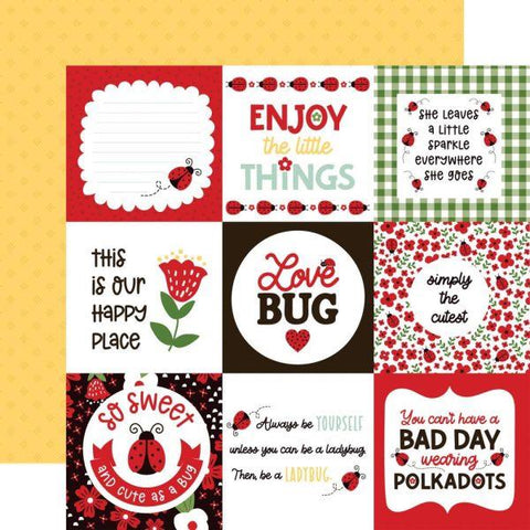 Little Ladybug - 4x4 Journaling Cards