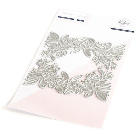 Floral Square Frame Press Plate