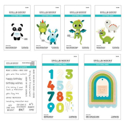 Monster Birthday Collection - Clear Stamp & Die Bundle