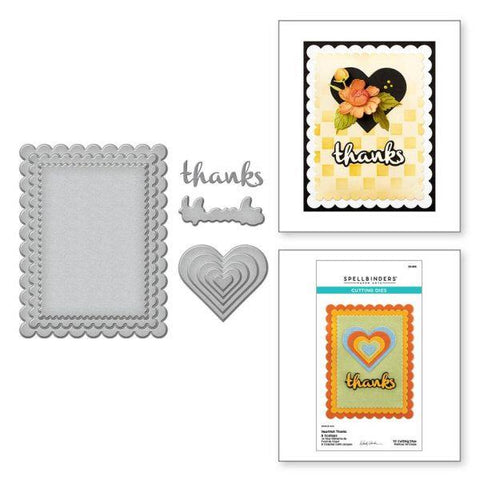 From the Garden Collection - Heartfelt Thanks & Scallops Dies