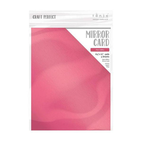 Satin Mirror Cardstock - Pink Chiffon