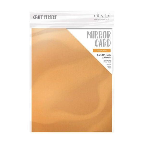 Satin Mirror Cardstock - Copper Mine