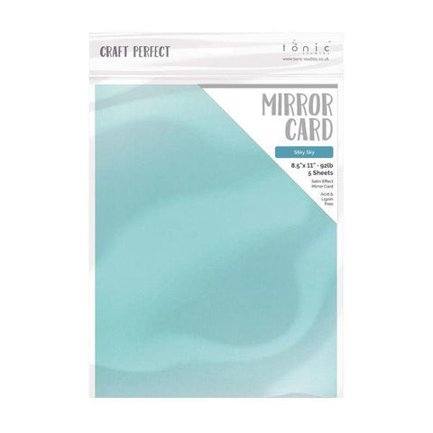 Satin Mirror Cardstock - Silky Sky