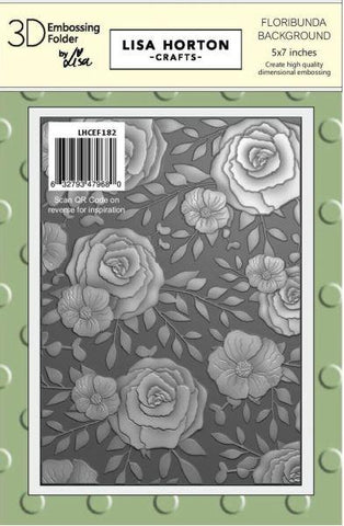 Floribunda Background - 3D Embossing Folder