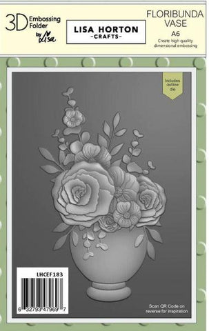 Floribunda Vase - 3D Embossing Folder & Die