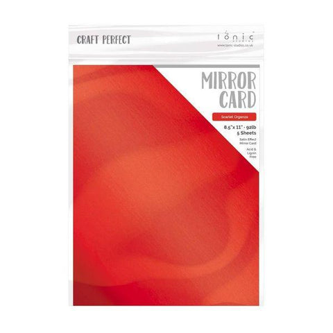 Satin Mirror Cardstock - Scarlet Organza