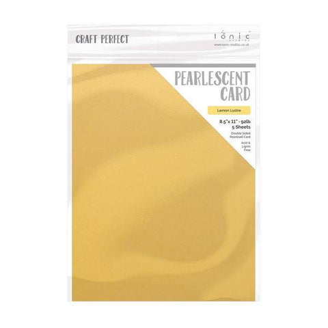 Pearlescent Cardstock - Lemon Lustre