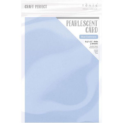 Pearlescent Cardstock - Blue Cashmere