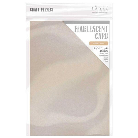 Pearlescent Cardstock - Coffee Cream