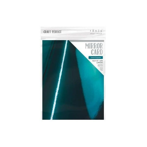 Glossy Mirror Cardstock - Turkish Turquoise