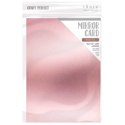 Satin Mirror Cardstock - Baroque Rose