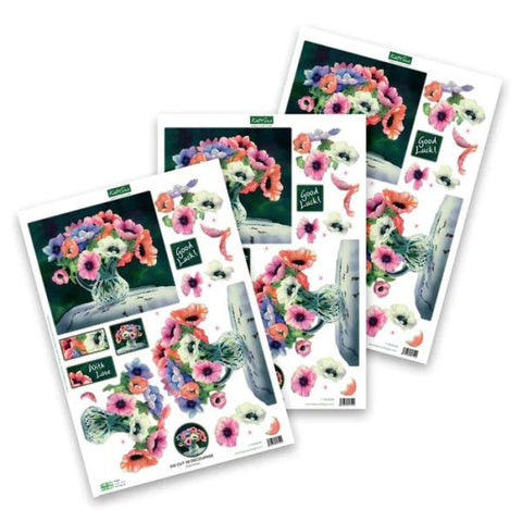 Die Cut Decoupage - Anemones
