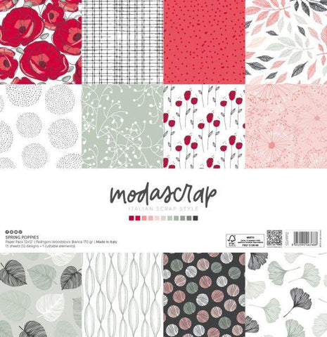 Spring Poppies - 12x12 Paper Pack