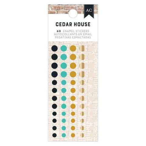 Cedar House - Gold Foil Enamel Dots