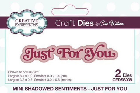 Mini Shadowed Sentiments Dies - Just for You