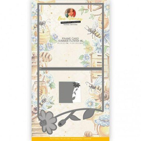 Bee Honey - Summer Flower Frame 4K - Dies