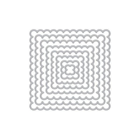 Square Scallop Infinity Fancy Dies