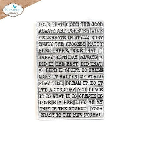 Journal Elements - Journal Phrases 3 - Clear Stamps