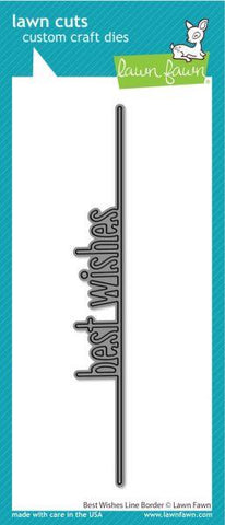 Best Wishes Line Border Die