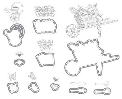 Planting the Garden Impress-ion Letterpress Press Plate & Dies