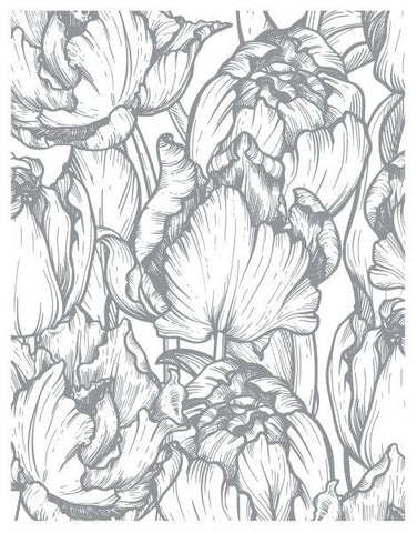 Tulip Mix Background  Impress-ion Letterpress Press Plate