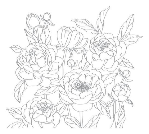 Peony Impress-ion Letterpress Press Plate