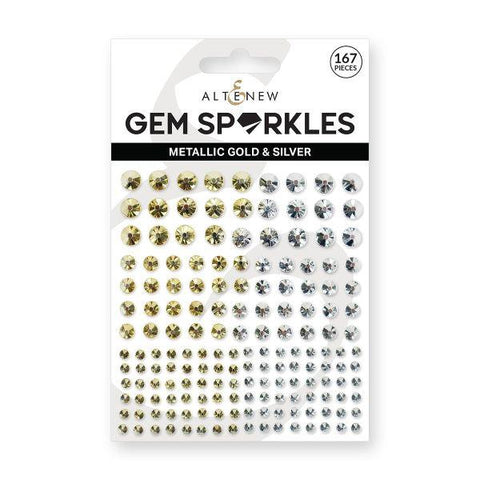 Metallic Gold & Silver Gem Sparkles