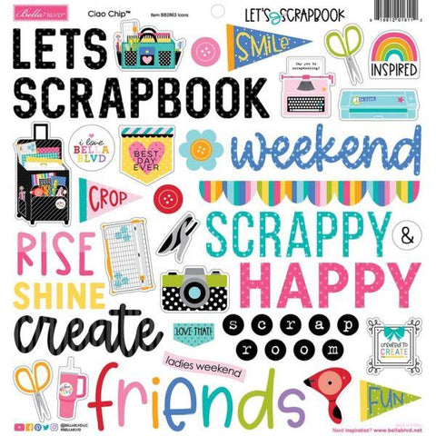 Let's Scrapbook! - Chipboard Icons