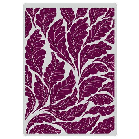 In the Frame Bold Florals Embossign Folder - Swirling Leaves