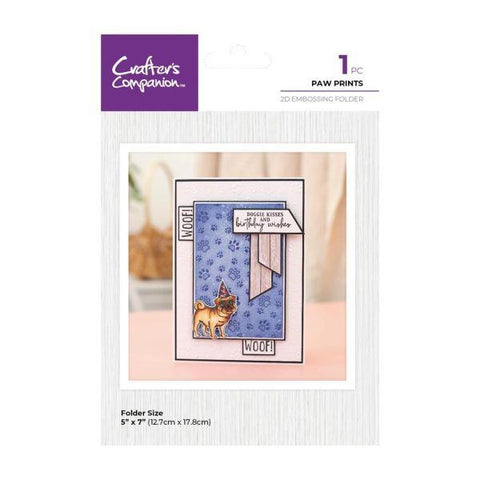 Pets Rule - 2D Embossing Folder - Paw Prints