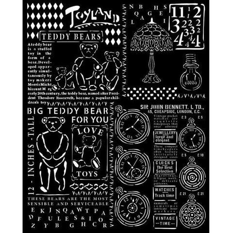 Brocante Antiquities - Stencil - Teddy Bear