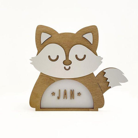 Night Light Lamp - Customizable - Fox