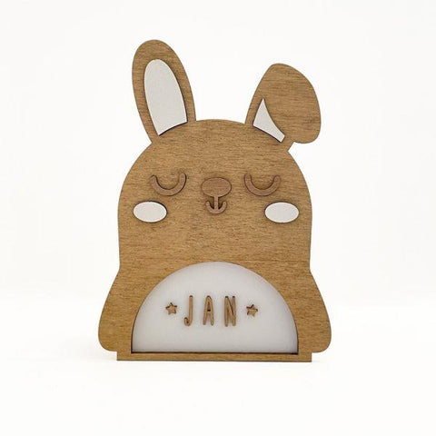 Night Light Lamp - Customizable - Bunny